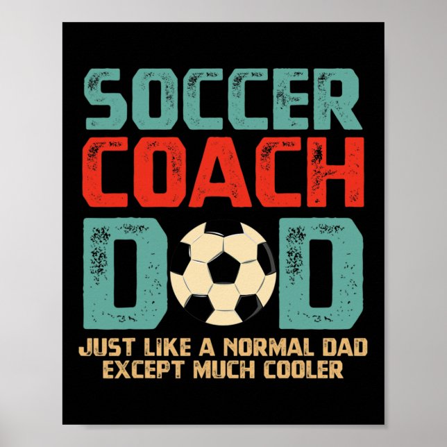 Coach Pappa Fars dag Gift Poster (Framsidan)