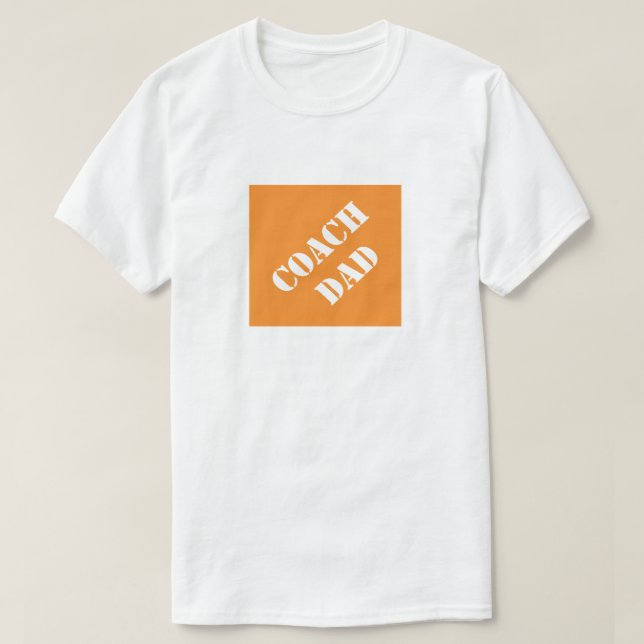 Coach Pappa Funny Pappa Humous Fars dag Gift T Shirt (Design framsida)