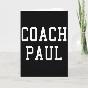 Coach Paul Anpassad Fotboll Fotboll Baseboll Lag T Kort