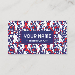 Coach Pickleball American pickleball-spelare Visitkort