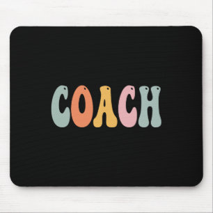 Coach Retro Groovy Vintage Kvinnor Lycklig första Musmatta