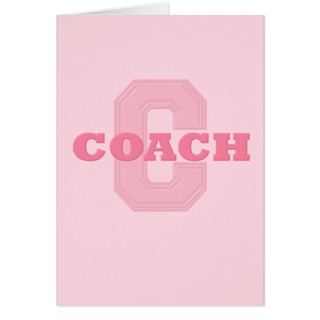 COACH ROSA HÄLSNINGSKORT (Framsidan)