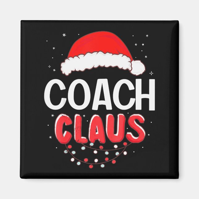 Coach Santa Claus Christmas Matching Costume  Magnet (Framsidan)