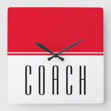 COACH Sporty Bold Bright Red White Färg Block