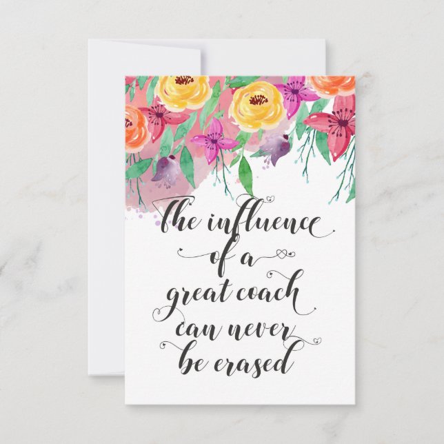 Coach tack för att du presenterade Coach-uppskattn (Framsida)