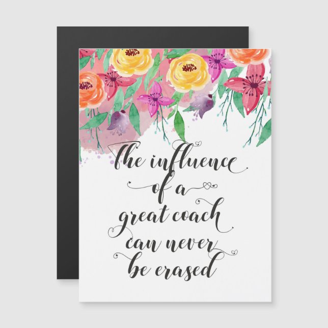 Coach tack för att du presenterade Coach-uppskattn (Fram/baksida)