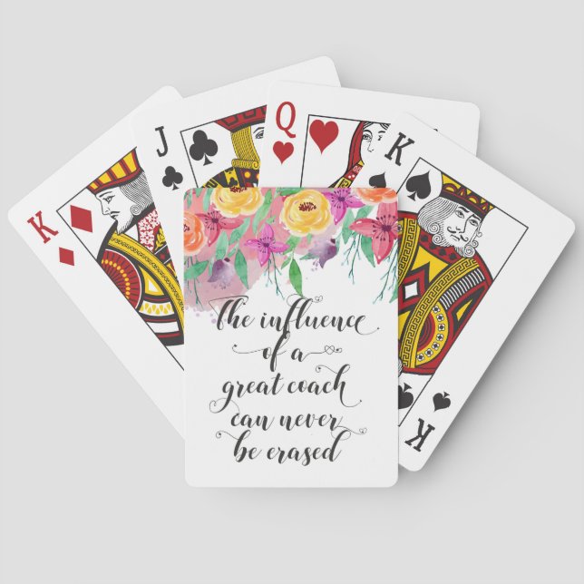 Coach tack för att du presenterade Coach-uppskattn Casinokort (Baksidan)