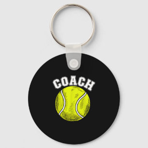 Coach tennisboll grafik rolig tennis tränare topp nyckelring