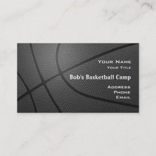 Coach_textured look_hoop net2 för basket läger visitkort