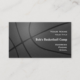 Coach_textured look_hoop net2 för basket läger visitkort