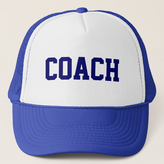 COACH Trucker Hat {Royal Blue} Truckerkeps (Framsida)