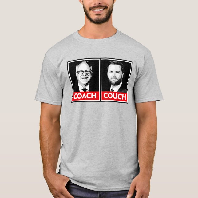Coach vs Couch T Shirt (Framsida)