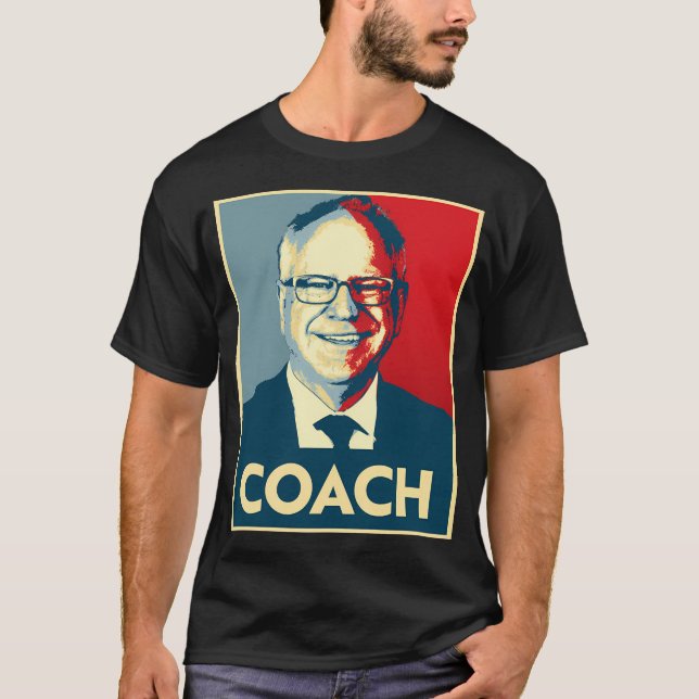 Coach Walz - Harris Walz 2024 T Shirt (Framsida)