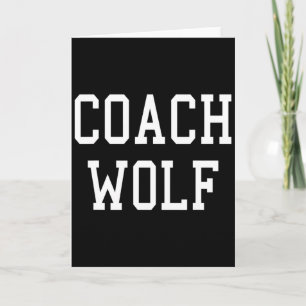 Coach Wolf Anpassad Fotboll Baseboll Lag T Kort