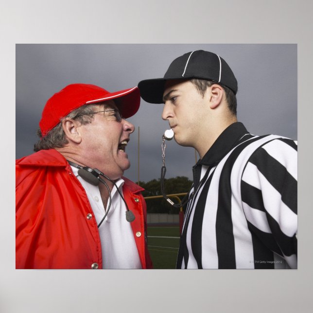 Coach Yelling at Referee Poster (Framsidan)