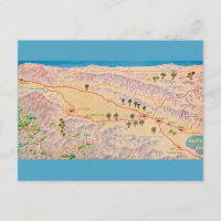 Coachella Kalifornien Illustrerat vykort