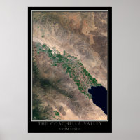 Coachella Valley California Satellite Karta