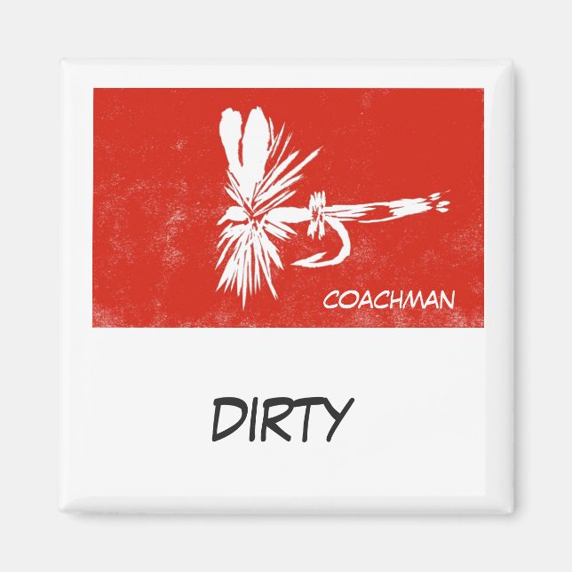 "Coachman" Dish Washer Status Magnet (Framsidan)