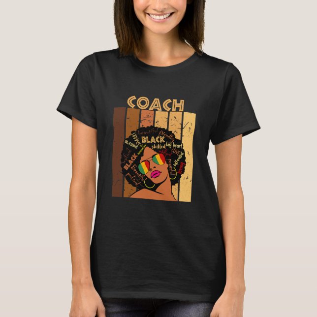    CoachWomen Black  T Shirt (Framsida)