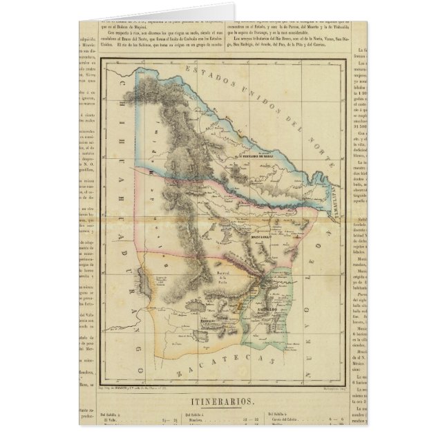 Coahuila, Mexiko 2 Hälsningskort (Framsidan)