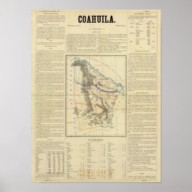 Coahuila, Mexiko 2 Poster (Framsidan)