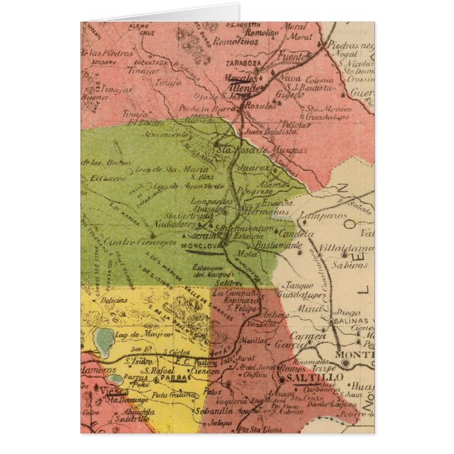 Coahuila, Mexiko Hälsningskort (Framsidan)