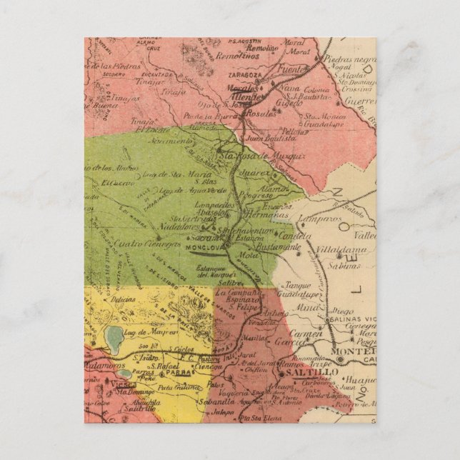 Coahuila, Mexiko Vykort (Framsida)