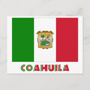 Coahuila Unofficial Flagga Vykort