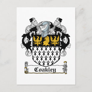 Coakley Family Crest Vykort