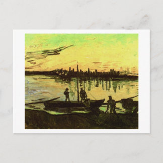 Coal Barges, Vincent Van Gogh Vykort