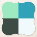 Coal Grått Ivory White Teal Grönt Aqua Blue Underlägg Papper<br><div class="desc">2025</div>