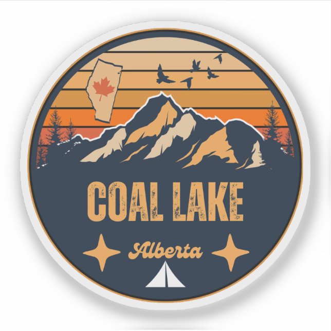 Coal Lake, Alberta Klistermärken (Framsida)