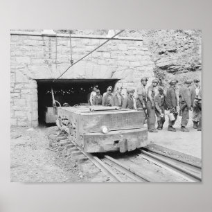 Coal Mine Wyoming County, Väster Virginia 1940 Poster