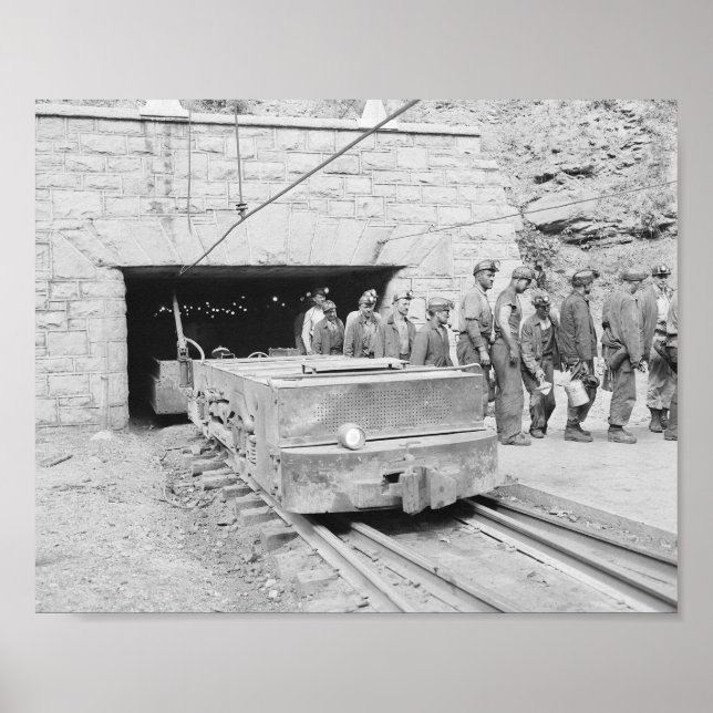 Coal Mine Wyoming County, Väster Virginia 1940 Poster (Framsidan)