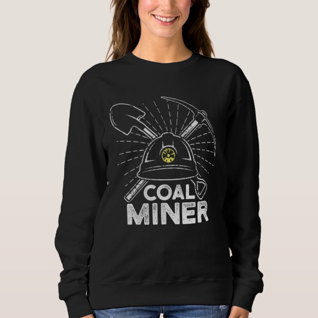 Coal Miner Working Mining Mine Worker T Shirt (Framsida)