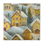 Coal Patch House Decorative Tiles Kakelplatta<br><div class="desc">Coal Patch houses similar to those in Marianna,  Pa,  an old coal town.  Great as coasters.</div>
