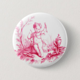 Coalbrookdale porslinCupid som målas 1865 Knapp