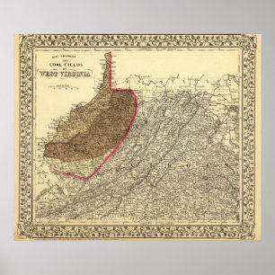 Coalfields i West Virginia Poster