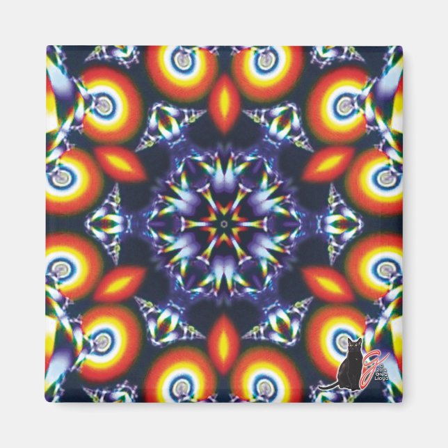 Coals Kaleidoscope Magnet (Framsidan)