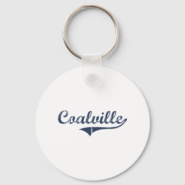 Coalville Utah Classic Design Nyckelring (Framsida)