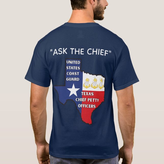 Coast Guard Texas Chief Petty Officers Shirt T Shirt (Baksida)