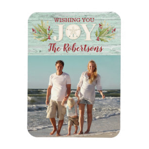 Coasta Beach-julfoto Magnet