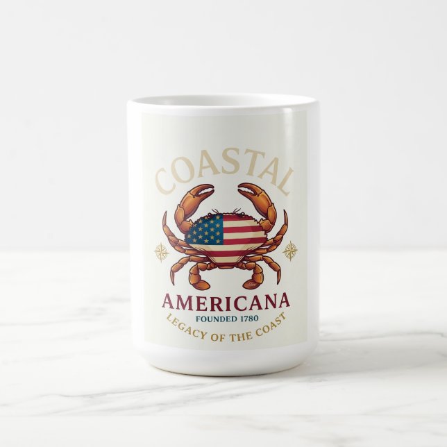 Coastal Americana Krabb Långärmad Kaffemugg (Center)