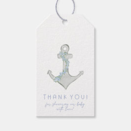 Coastal Baby Ahoy Its a Boy Baby Shower Presentetikett