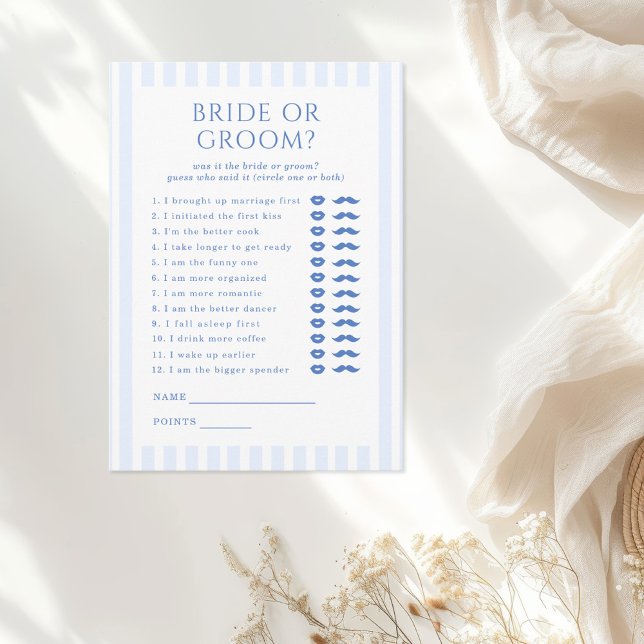 Coastal Beach Bachelorette Bride eller Groom Game Tilläggskort (Skapare uppladdad)