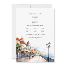 Coastal Beach Boardwaltown City Scene bröllop