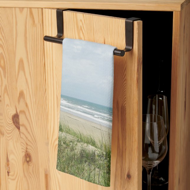 Coastal Beach Sand Dunes Kökshandduk (Thirds Fold)