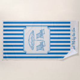 Coastal Beach Vibes Blue Stripes