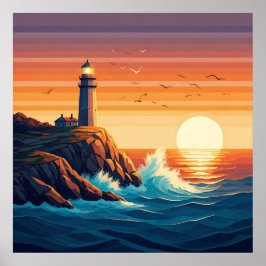 Coastal Beacon Poster