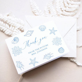 Coastal Blue Bridal Shower Tack Kort